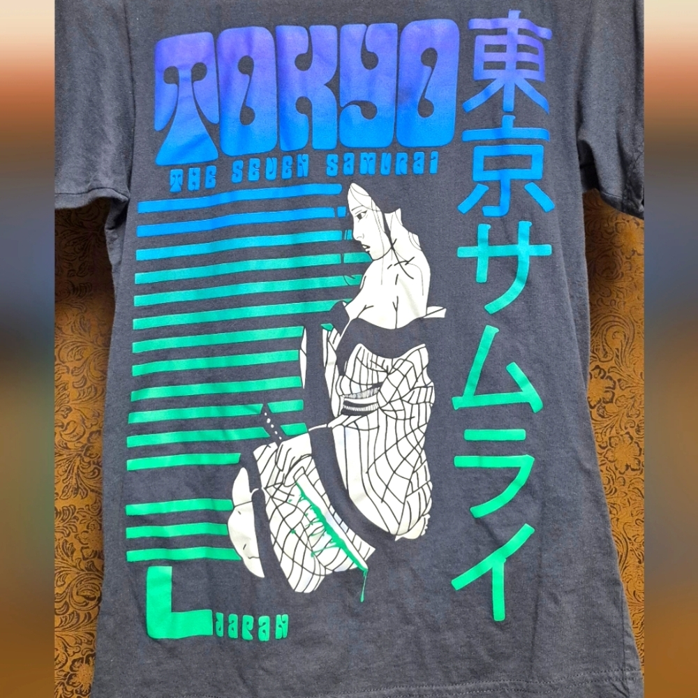 MODREN CULTURE BRAND TOKYO GIRL GRAPHIC PR1NT SHORT SLEEVE TEE SHIRT